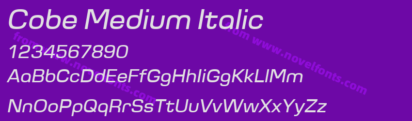 Cobe Medium ItalicPreview Cobe Medium ItalicPreview