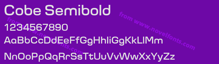 Cobe SemiboldPreview Cobe SemiboldPreview