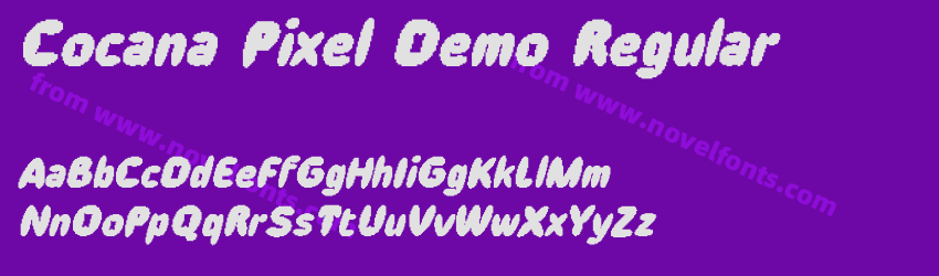 Cocana Pixel Demo RegularPreview Cocana Pixel Demo RegularPreview