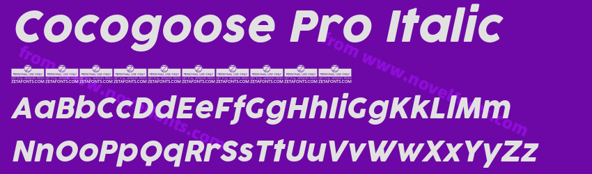 Cocogoose Pro ItalicPreview Cocogoose Pro ItalicPreview