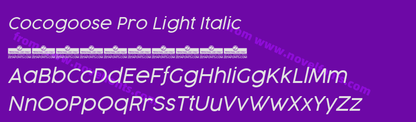 Cocogoose Pro Light ItalicPreview Cocogoose Pro Light ItalicPreview