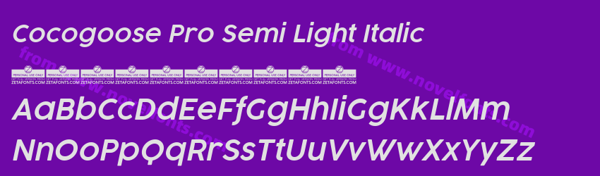 Cocogoose Pro Semi Light ItalicPreview Cocogoose Pro Semi Light ItalicPreview