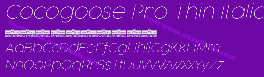 Cocogoose Pro Thin ItalicPreview Cocogoose Pro Thin ItalicPreview