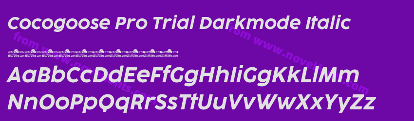 Cocogoose Pro Trial Darkmode ItalicPreview Cocogoose Pro Trial Darkmode ItalicPreview