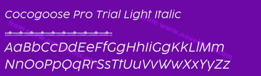 Cocogoose Pro Trial Light ItalicPreview Cocogoose Pro Trial Light ItalicPreview