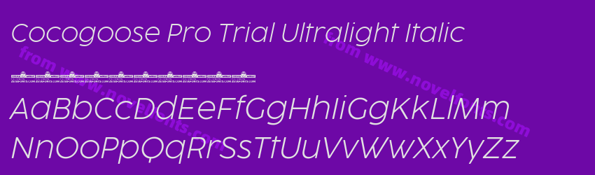Cocogoose Pro Trial Ultralight ItalicPreview Cocogoose Pro Trial Ultralight ItalicPreview