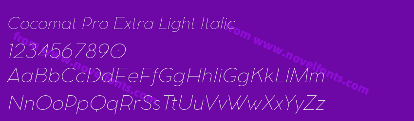 Cocomat Pro Extra Light ItalicPreview