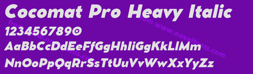 Cocomat Pro Heavy ItalicPreview Cocomat Pro Heavy ItalicPreview