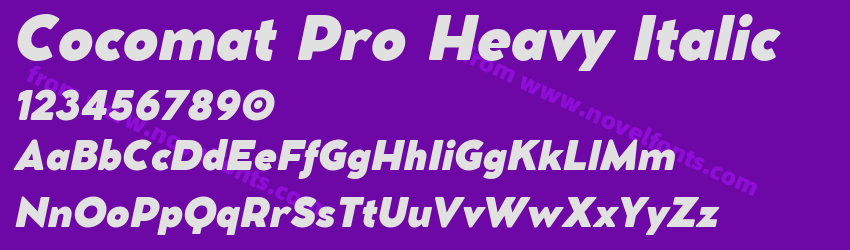 Cocomat Pro Heavy ItalicPreview Cocomat Pro Heavy ItalicPreview