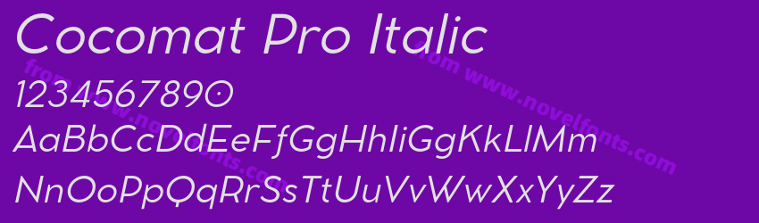 Cocomat Pro ItalicPreview Cocomat Pro ItalicPreview