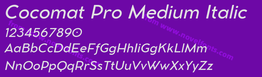Cocomat Pro Medium ItalicPreview