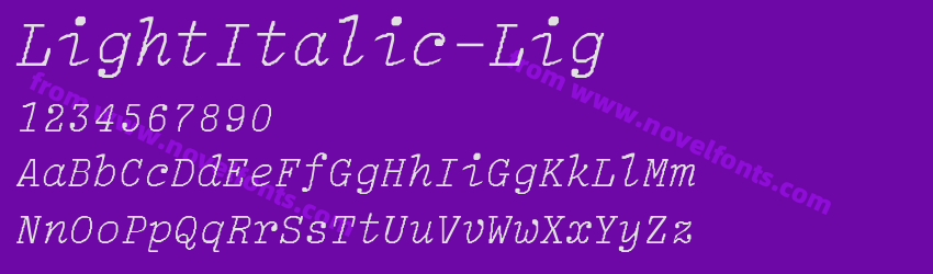 LightItalic-LigPreview