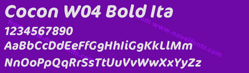 Cocon W04 Bold ItaPreview Cocon W04 Bold ItaPreview
