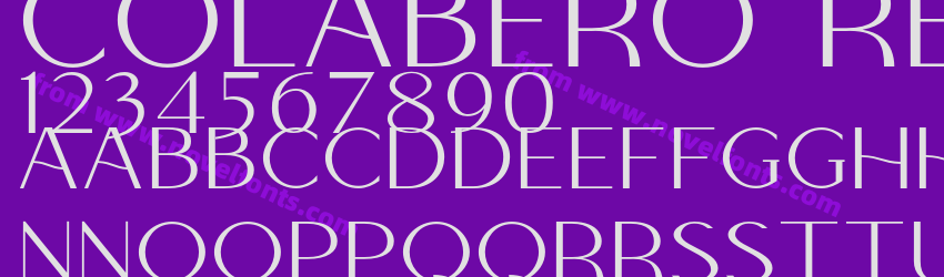 Colabero RegularPreview Colabero RegularPreview
