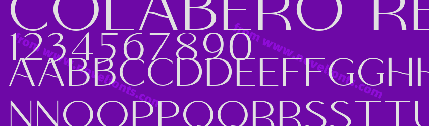 Colabero RegularPreview Colabero RegularPreview