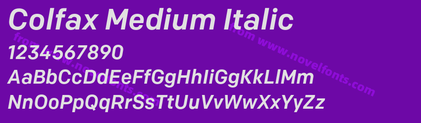 Colfax Medium ItalicPreview