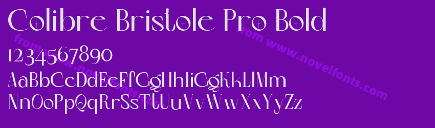 Colibre Bristole Pro BoldPreview Colibre Bristole Pro BoldPreview