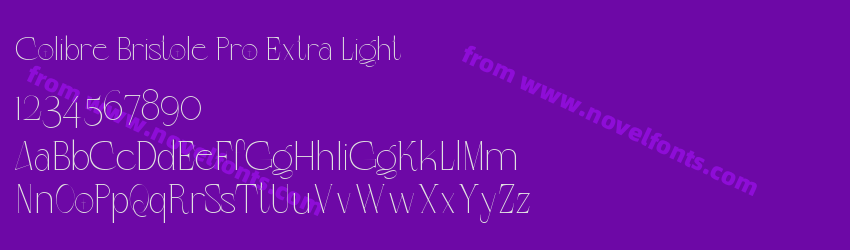 Colibre Bristole Pro Extra LightPreview Colibre Bristole Pro Extra LightPreview