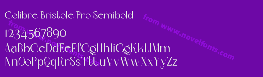 Colibre Bristole Pro SemiboldPreview Colibre Bristole Pro SemiboldPreview