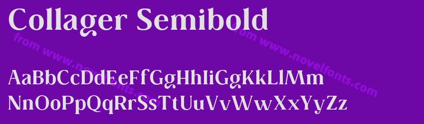 Collager SemiboldPreview Collager SemiboldPreview