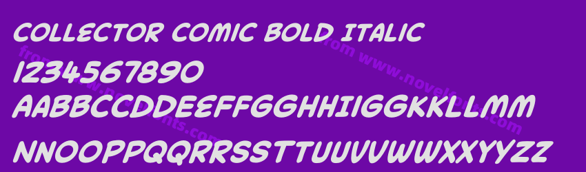 Collector Comic Bold ItalicPreview Collector Comic Bold ItalicPreview