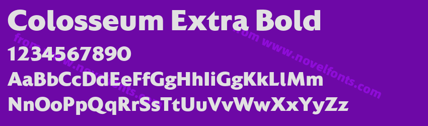 Colosseum Extra BoldPreview Colosseum Extra BoldPreview