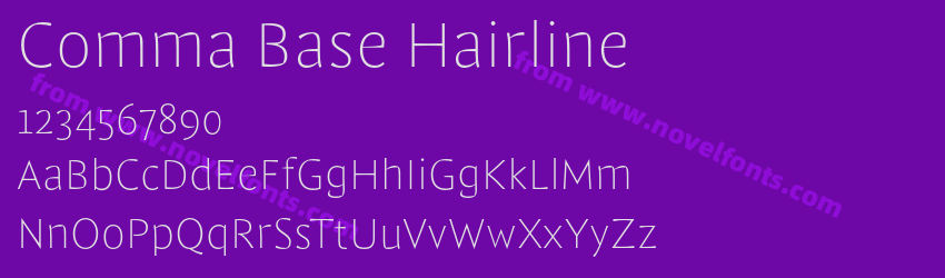 Comma Base HairlinePreview Comma Base HairlinePreview