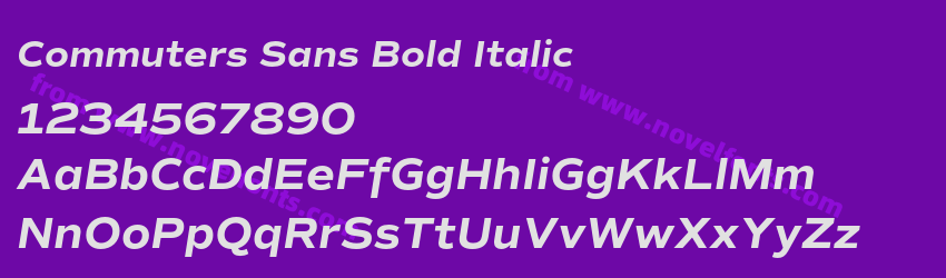 Commuters Sans Bold ItalicPreview Commuters Sans Bold ItalicPreview