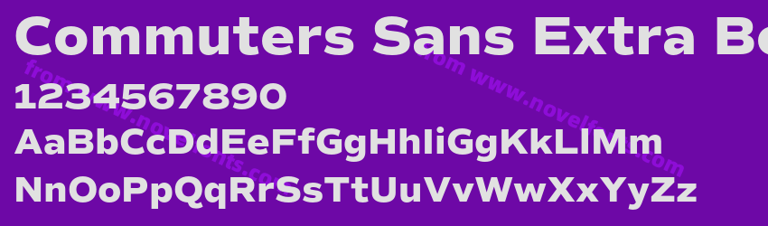 Commuters Sans Extra BoldPreview Commuters Sans Extra BoldPreview