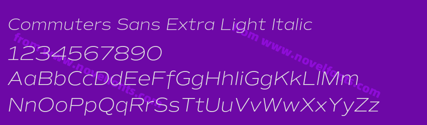 Commuters Sans Extra Light ItalicPreview Commuters Sans Extra Light ItalicPreview