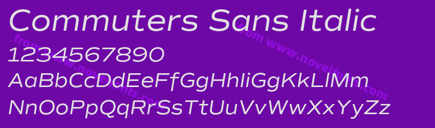 Commuters Sans ItalicPreview