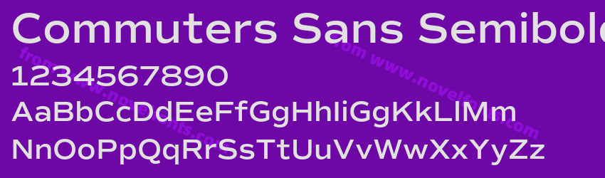 Commuters Sans SemiboldPreview Commuters Sans SemiboldPreview