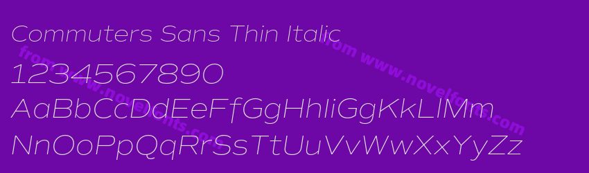 Commuters Sans Thin ItalicPreview Commuters Sans Thin ItalicPreview