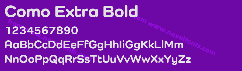 Como Extra BoldPreview Como Extra BoldPreview