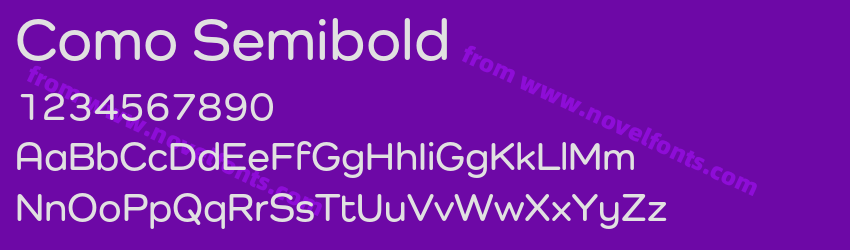 Como SemiboldPreview Como SemiboldPreview
