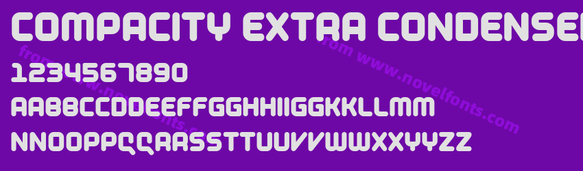 Compacity Extra CondensedPreview Compacity Extra CondensedPreview