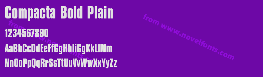 Compacta Bold PlainPreview Compacta Bold PlainPreview