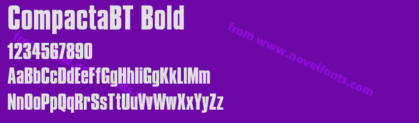 CompactaBT BoldPreview CompactaBT BoldPreview