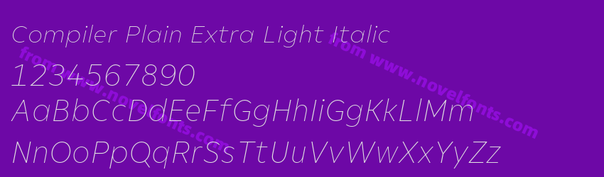 Compiler Plain Extra Light ItalicPreview Compiler Plain Extra Light ItalicPreview