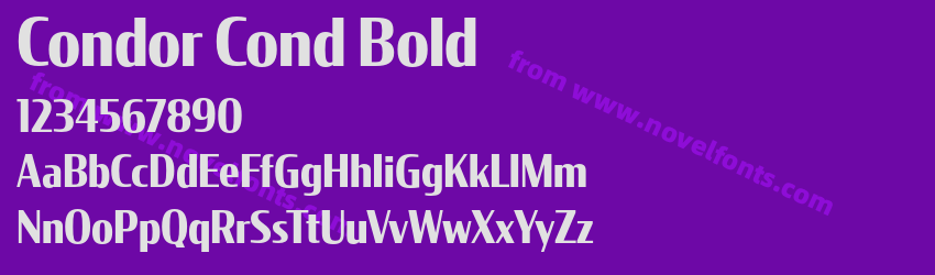 Condor Cond BoldPreview Condor Cond BoldPreview