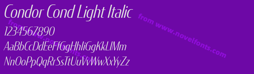 Condor Cond Light ItalicPreview