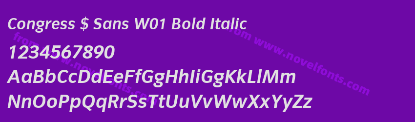 Congress $ Sans W01 Bold ItalicPreview Congress $ Sans W01 Bold ItalicPreview