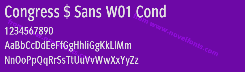 Congress $ Sans W01 CondPreview Congress $ Sans W01 CondPreview