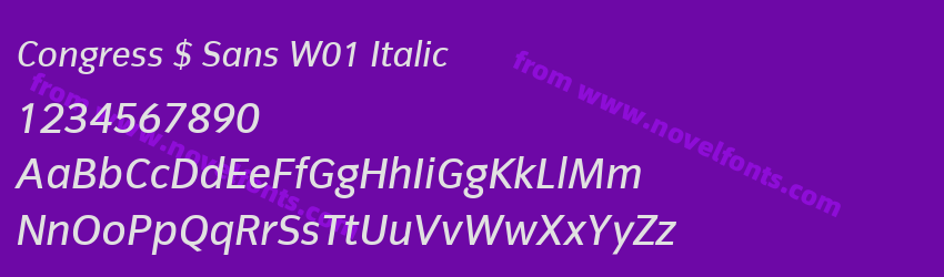 Congress $ Sans W01 ItalicPreview Congress $ Sans W01 ItalicPreview