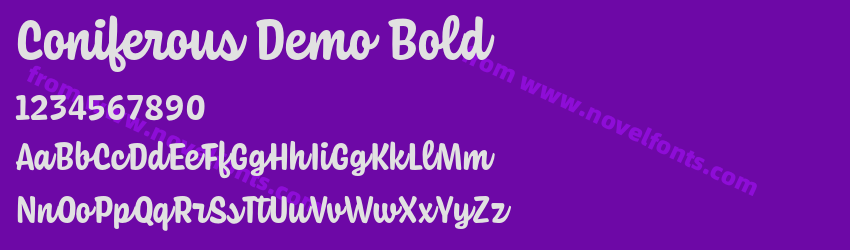 Coniferous Demo BoldPreview Coniferous Demo BoldPreview