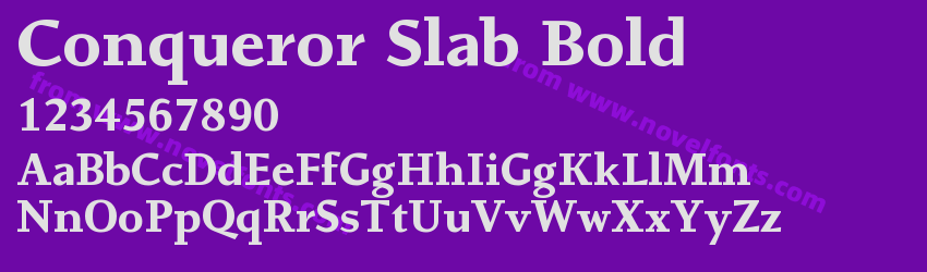 Conqueror Slab BoldPreview Conqueror Slab BoldPreview