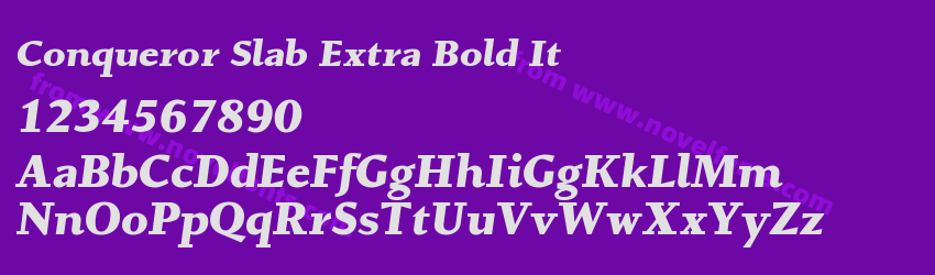 Conqueror Slab Extra Bold ItPreview Conqueror Slab Extra Bold ItPreview