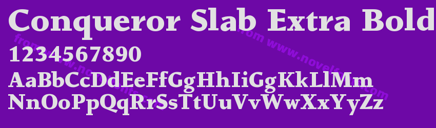 Conqueror Slab Extra BoldPreview Conqueror Slab Extra BoldPreview