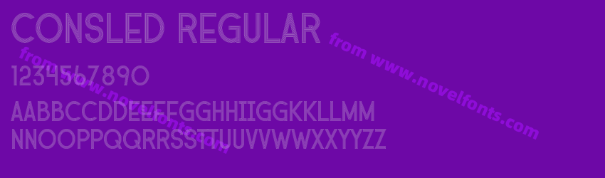 Consled RegularPreview Consled RegularPreview
