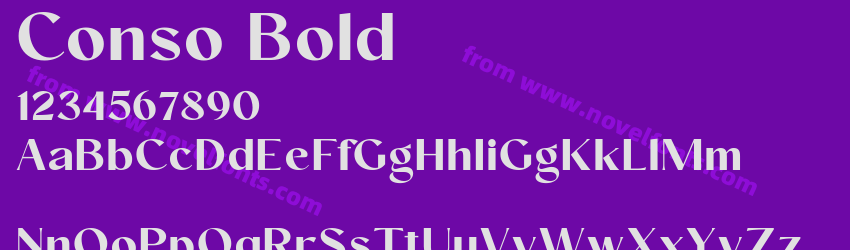Conso BoldPreview Conso BoldPreview